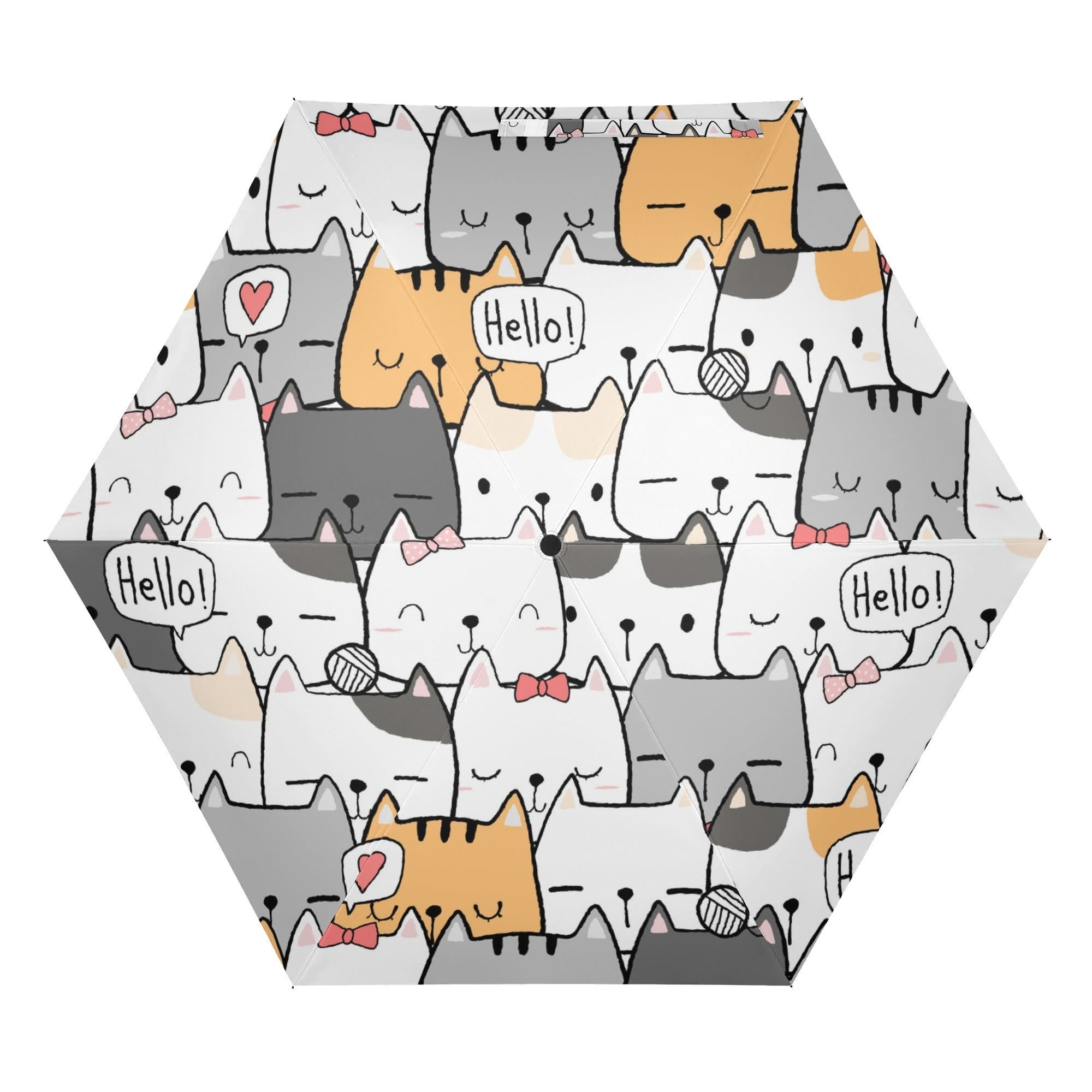 Cat Hello Compact Automatic Umbrella Compact Automatic Umbrella animal Printed Offshore
