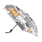 Cat Hello Compact Automatic Umbrella Compact Automatic Umbrella animal Printed Offshore