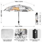 Cat Hello Compact Automatic Umbrella Compact Automatic Umbrella animal Printed Offshore
