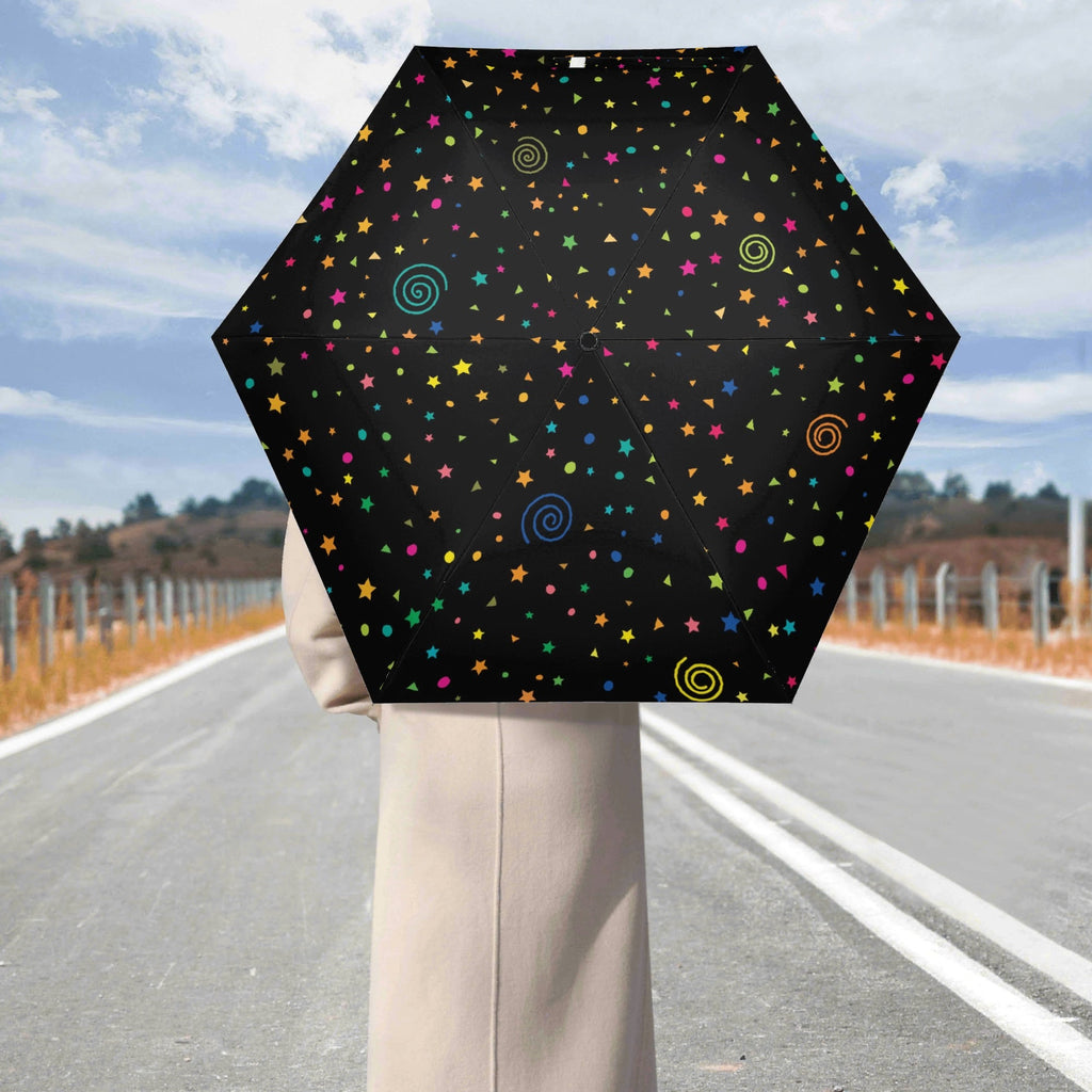 Stars And Swirls Compact Automatic Umbrella Compact Automatic Umbrella Printed Offshore