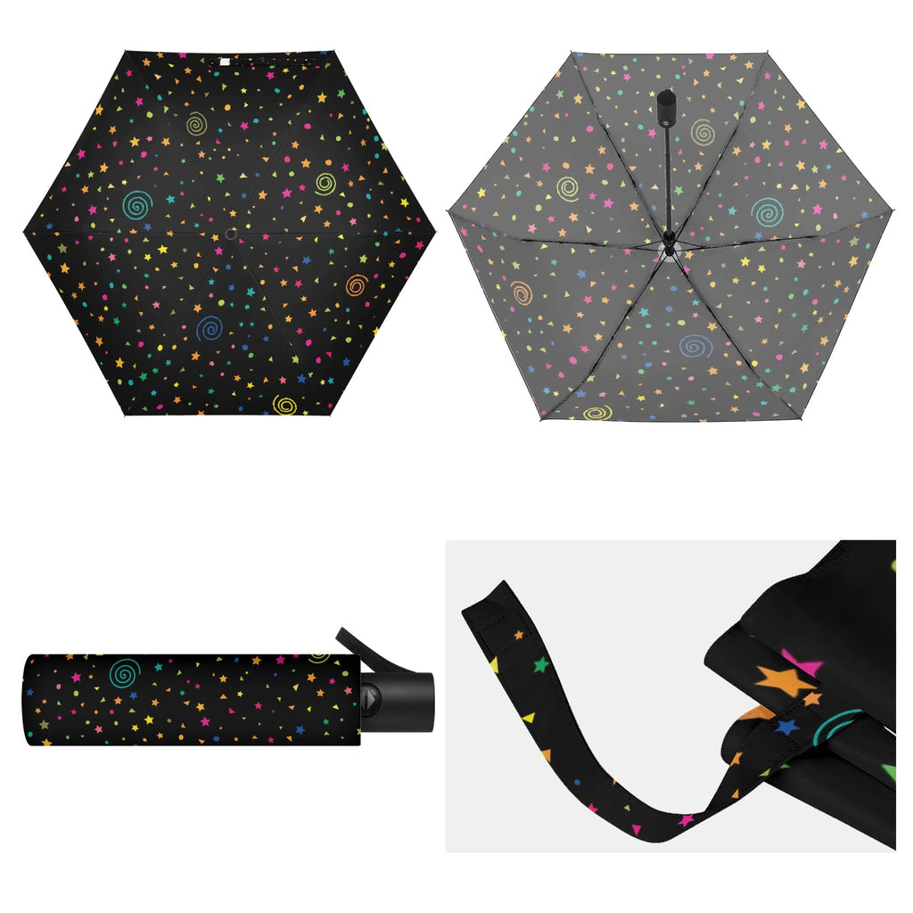Stars And Swirls Compact Automatic Umbrella Compact Automatic Umbrella Printed Offshore