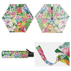 Bright Floral Compact Automatic Umbrella Compact Automatic Umbrella Plants Printed Offshore