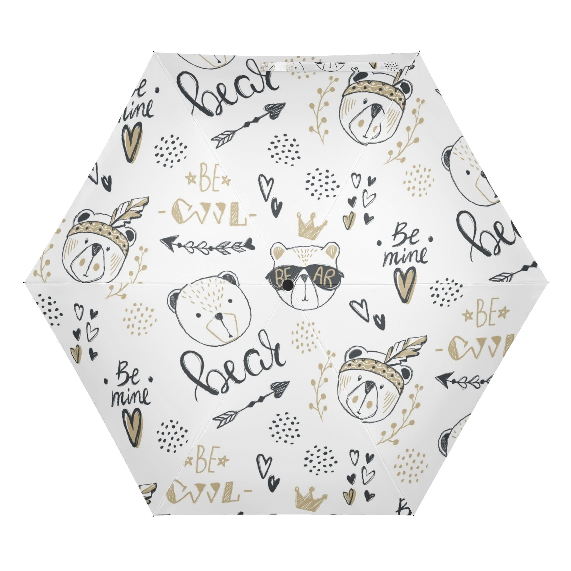Bears Compact Automatic Umbrella Compact Automatic Umbrella animal Printed Offshore