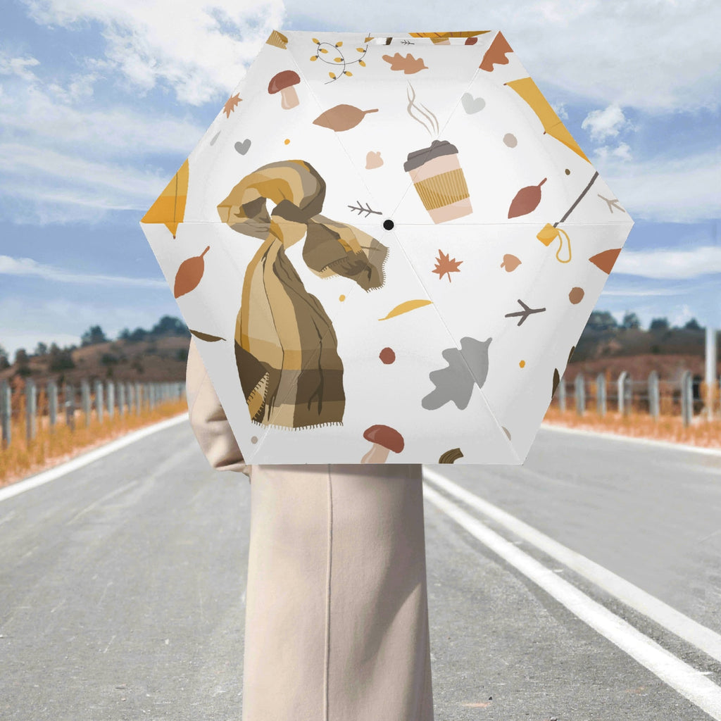 Autumn Compact Automatic Umbrella Compact Automatic Umbrella Printed Offshore