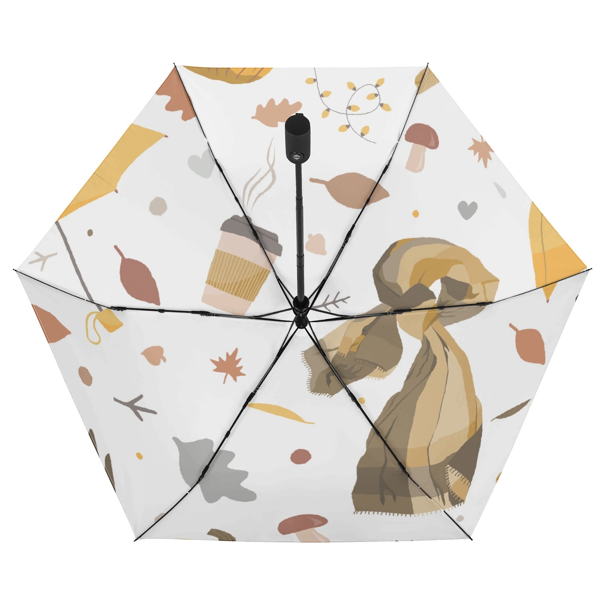 Autumn Compact Automatic Umbrella Compact Automatic Umbrella Printed Offshore