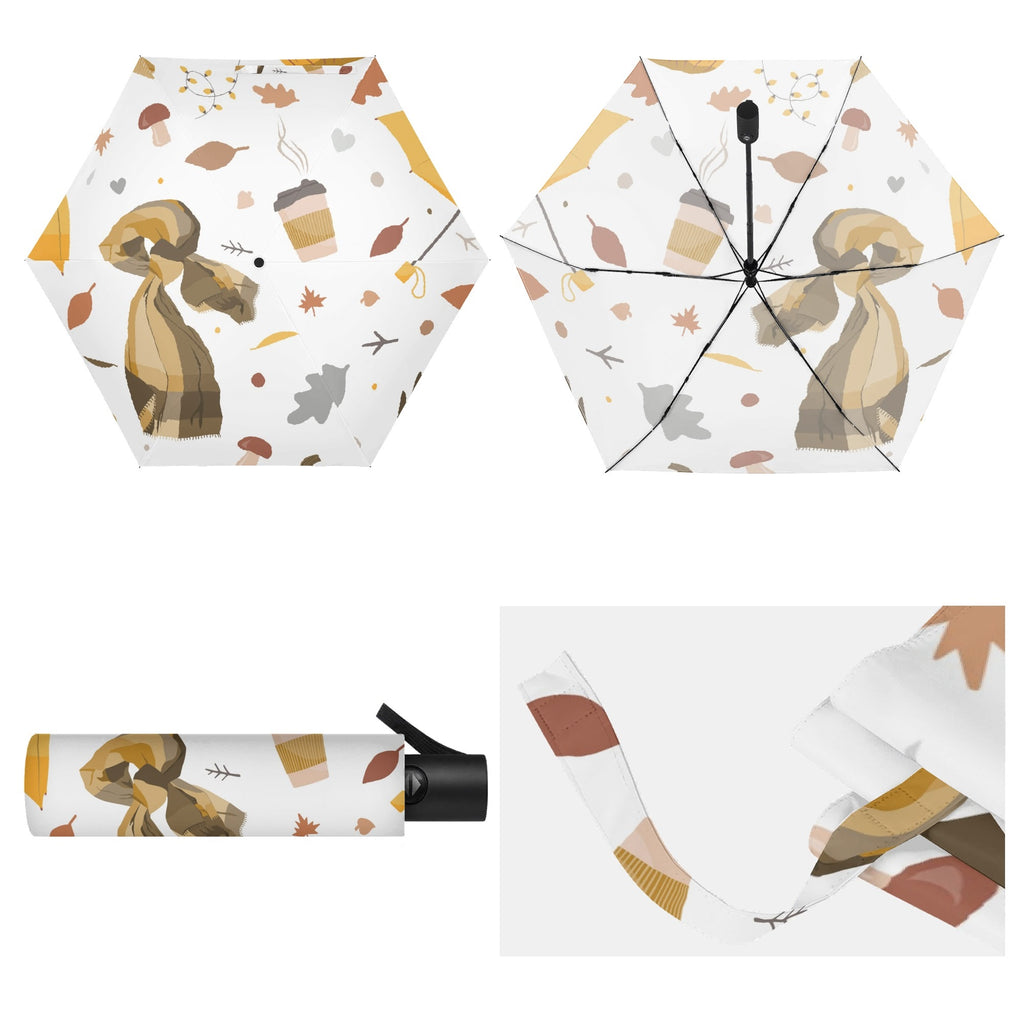 Autumn Compact Automatic Umbrella Compact Automatic Umbrella Printed Offshore