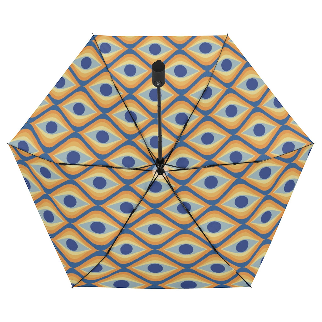 Retro Eyes Compact Automatic Umbrella Compact Automatic Umbrella Printed Offshore Retro