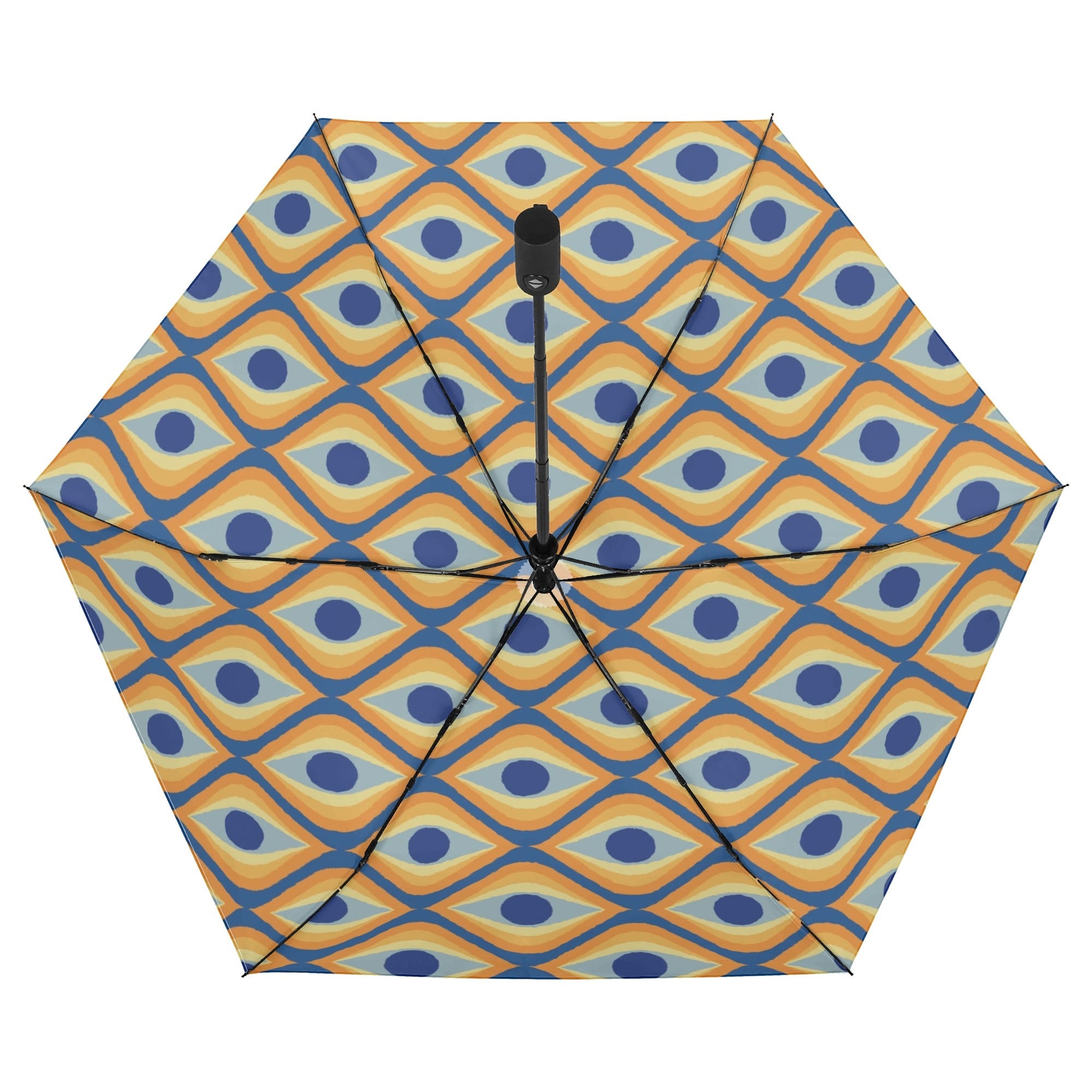 Retro Eyes Compact Automatic Umbrella Compact Automatic Umbrella Printed Offshore Retro