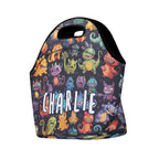 Personalised - Monster Mania - Neoprene Lunch Bag Personalised Neoprene Lunch Bags Printed Offshore Sci Fi
