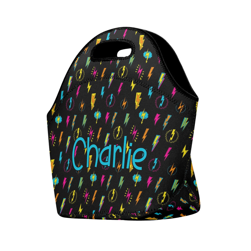 Personalised - Fun Lightning, Comic - Neoprene Lunch Bag Personalised Neoprene Lunch Bags comic Printed Offshore
