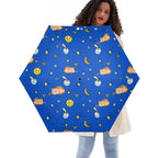 Cats In Space Compact Automatic Umbrella Default Title Compact Automatic Umbrella animal Printed Offshore Space