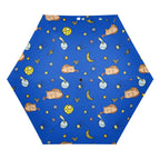 Cats In Space Compact Automatic Umbrella Compact Automatic Umbrella animal Printed Offshore Space