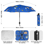 Cats In Space Compact Automatic Umbrella Compact Automatic Umbrella animal Printed Offshore Space