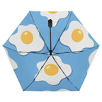 Fried Eggs Compact Automatic Umbrella Compact Automatic Umbrella Food Printed Offshore