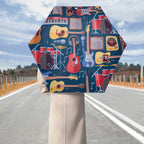 Music Instruments Compact Automatic Umbrella Compact Automatic Umbrella Music Printed Offshore