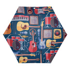 Music Instruments Compact Automatic Umbrella Compact Automatic Umbrella Music Printed Offshore
