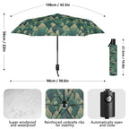 Leaf Pattern Compact Automatic Umbrella Compact Automatic Umbrella Plants Printed Offshore