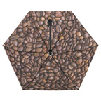 Coffee Beans Compact Automatic Umbrella Compact Automatic Umbrella Coffee Printed Offshore