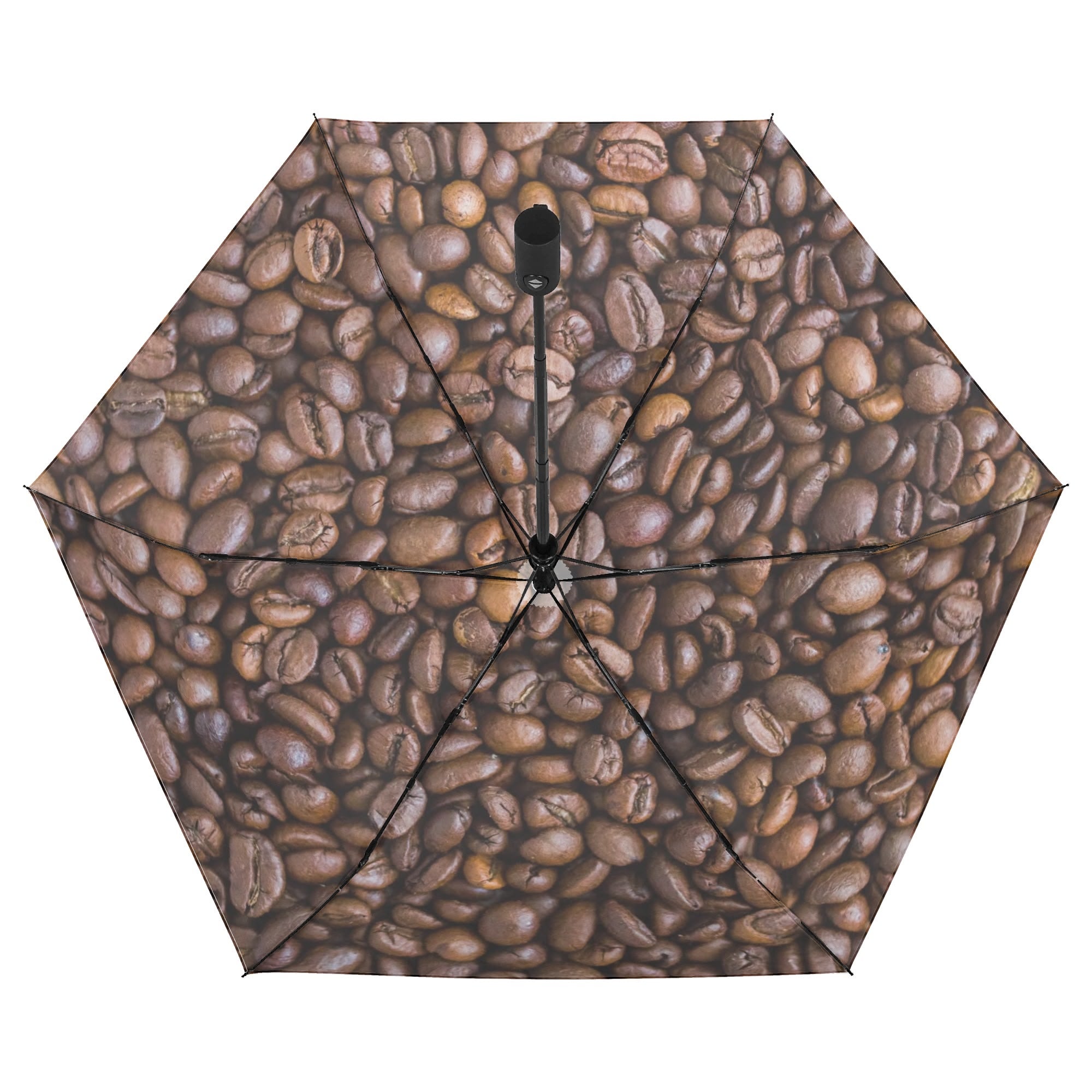 Coffee Beans Compact Automatic Umbrella Compact Automatic Umbrella Coffee Printed Offshore