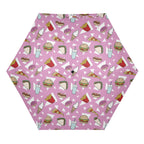Fast Food Compact Automatic Umbrella Compact Automatic Umbrella Food Printed Offshore