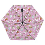 Fast Food Compact Automatic Umbrella Compact Automatic Umbrella Food Printed Offshore