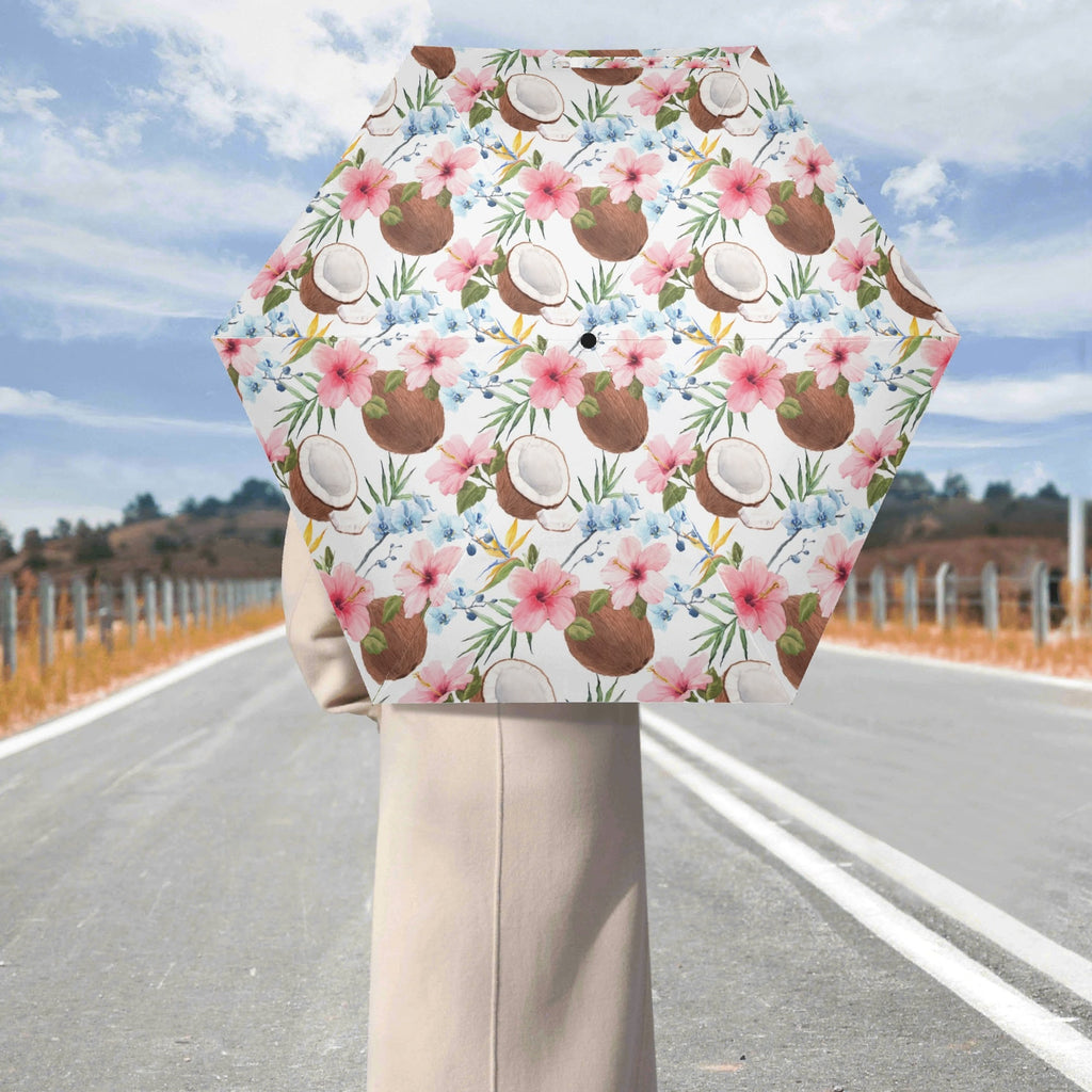 Coconuts Compact Automatic Umbrella Compact Automatic Umbrella Food Printed Offshore