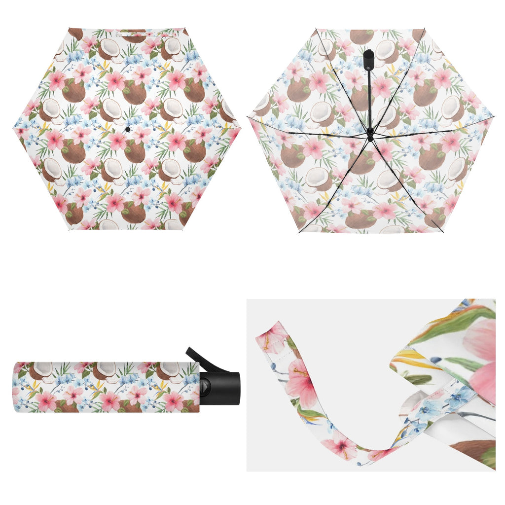 Coconuts Compact Automatic Umbrella Compact Automatic Umbrella Food Printed Offshore