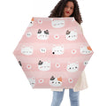 Pink Cats Compact Automatic Umbrella Default Title Compact Automatic Umbrella animal Printed Offshore