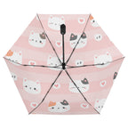 Pink Cats Compact Automatic Umbrella Compact Automatic Umbrella animal Printed Offshore