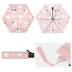 Pink Cats Compact Automatic Umbrella Compact Automatic Umbrella animal Printed Offshore