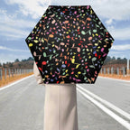 Quavers, Music Notes Compact Automatic Umbrella Compact Automatic Umbrella Music Printed Offshore