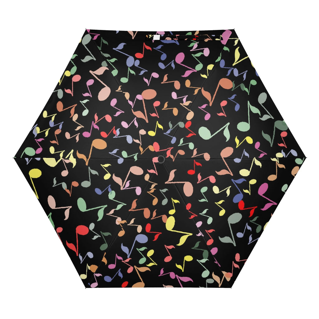 Quavers, Music Notes Compact Automatic Umbrella Compact Automatic Umbrella Music Printed Offshore