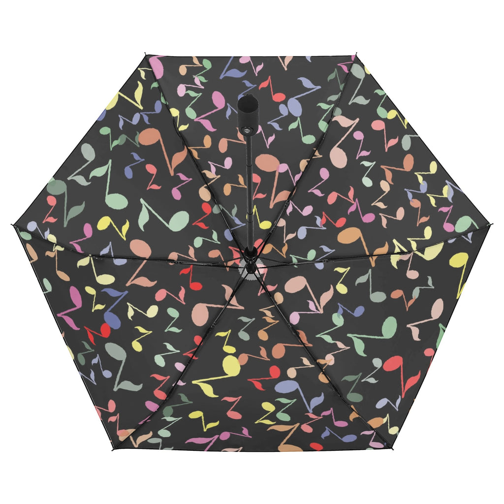 Quavers, Music Notes Compact Automatic Umbrella Compact Automatic Umbrella Music Printed Offshore