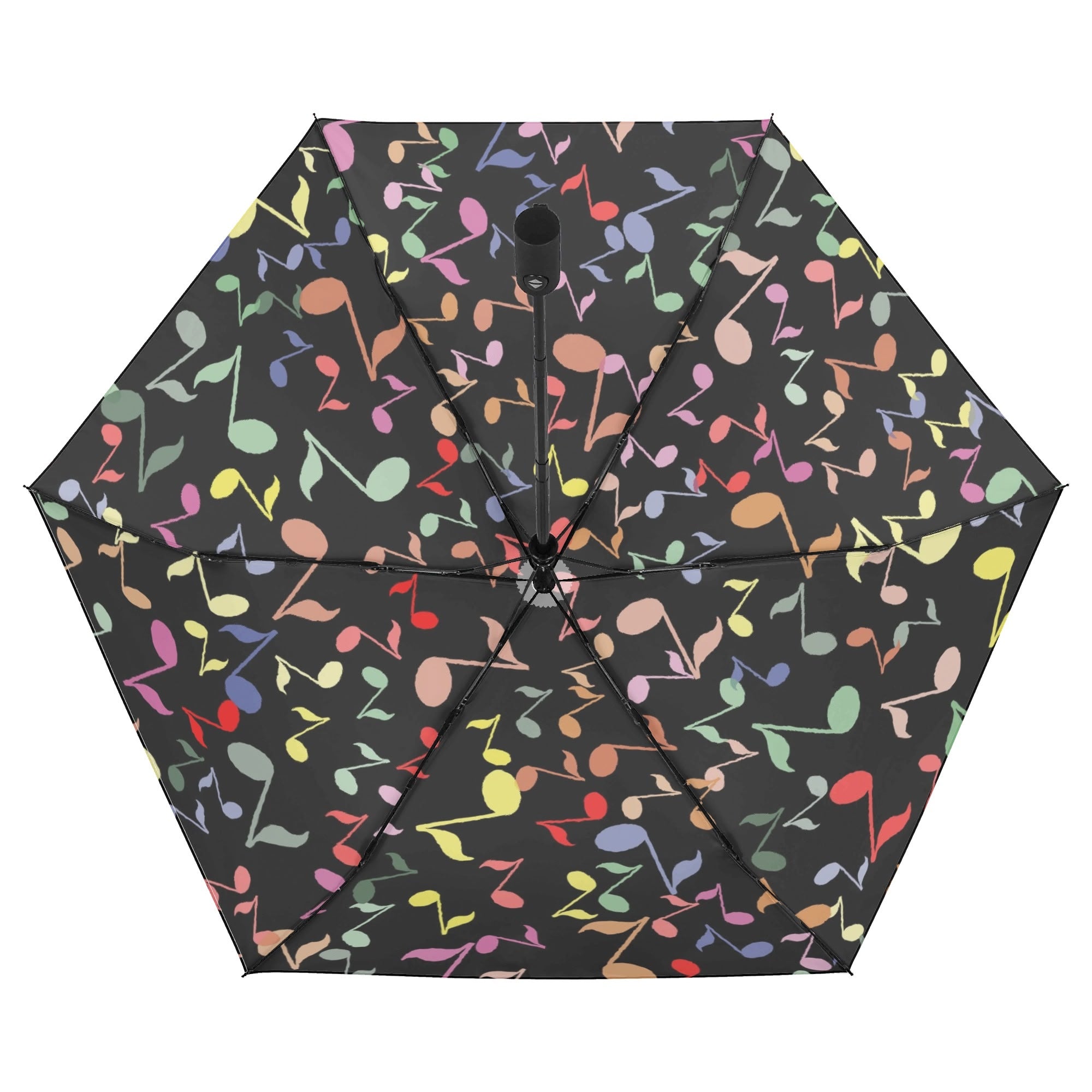 Quavers, Music Notes Compact Automatic Umbrella Compact Automatic Umbrella Music Printed Offshore