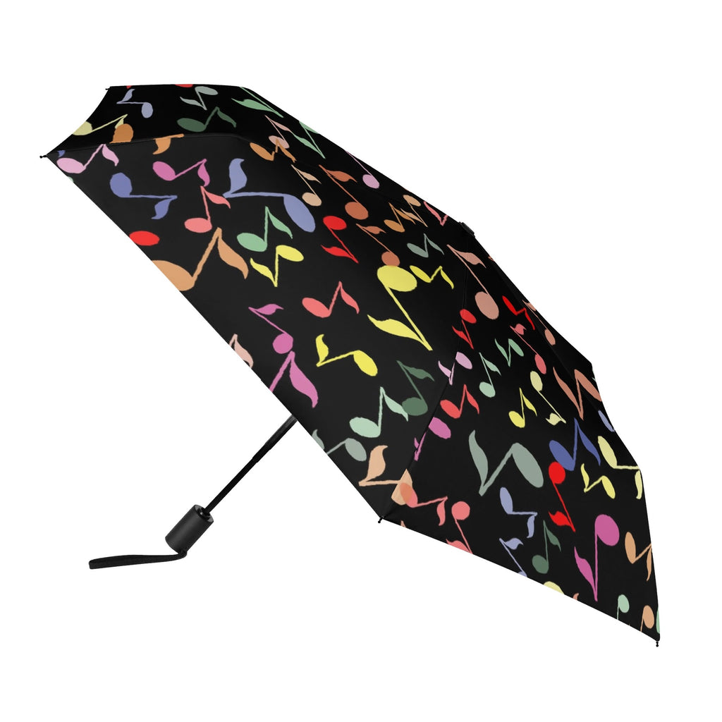 Quavers, Music Notes Compact Automatic Umbrella Compact Automatic Umbrella Music Printed Offshore