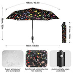 Quavers, Music Notes Compact Automatic Umbrella Compact Automatic Umbrella Music Printed Offshore