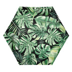 Jungle Leaves Compact Automatic Umbrella Compact Automatic Umbrella Plants Printed Offshore