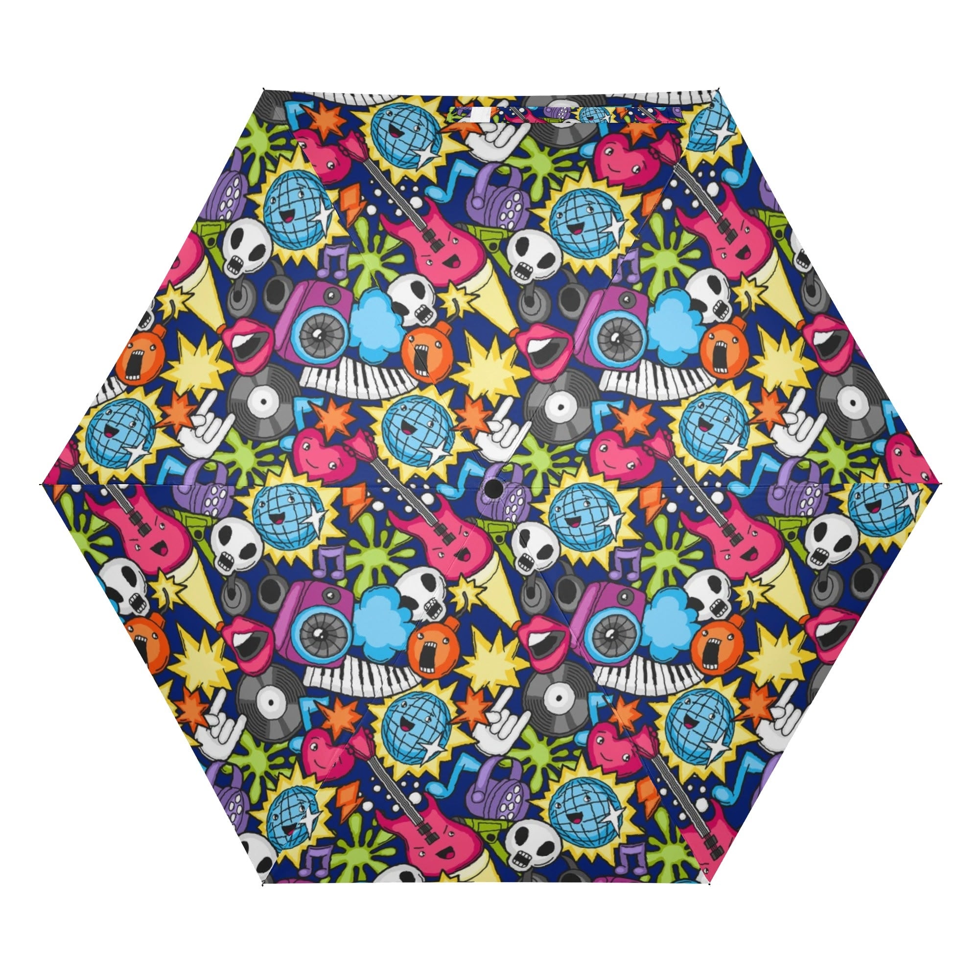 Sticker Music Compact Automatic Umbrella Compact Automatic Umbrella Music Printed Offshore