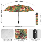 Vintage Hawaiian Floral Compact Automatic Umbrella Compact Automatic Umbrella Plants Printed Offshore