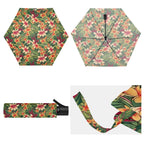 Vintage Hawaiian Floral Compact Automatic Umbrella Compact Automatic Umbrella Plants Printed Offshore