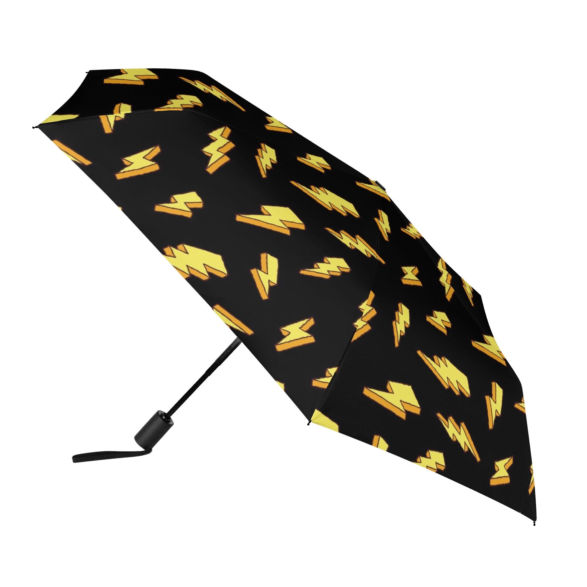 Lightning Bolts Compact Automatic Umbrella Compact Automatic Umbrella comic Printed Offshore