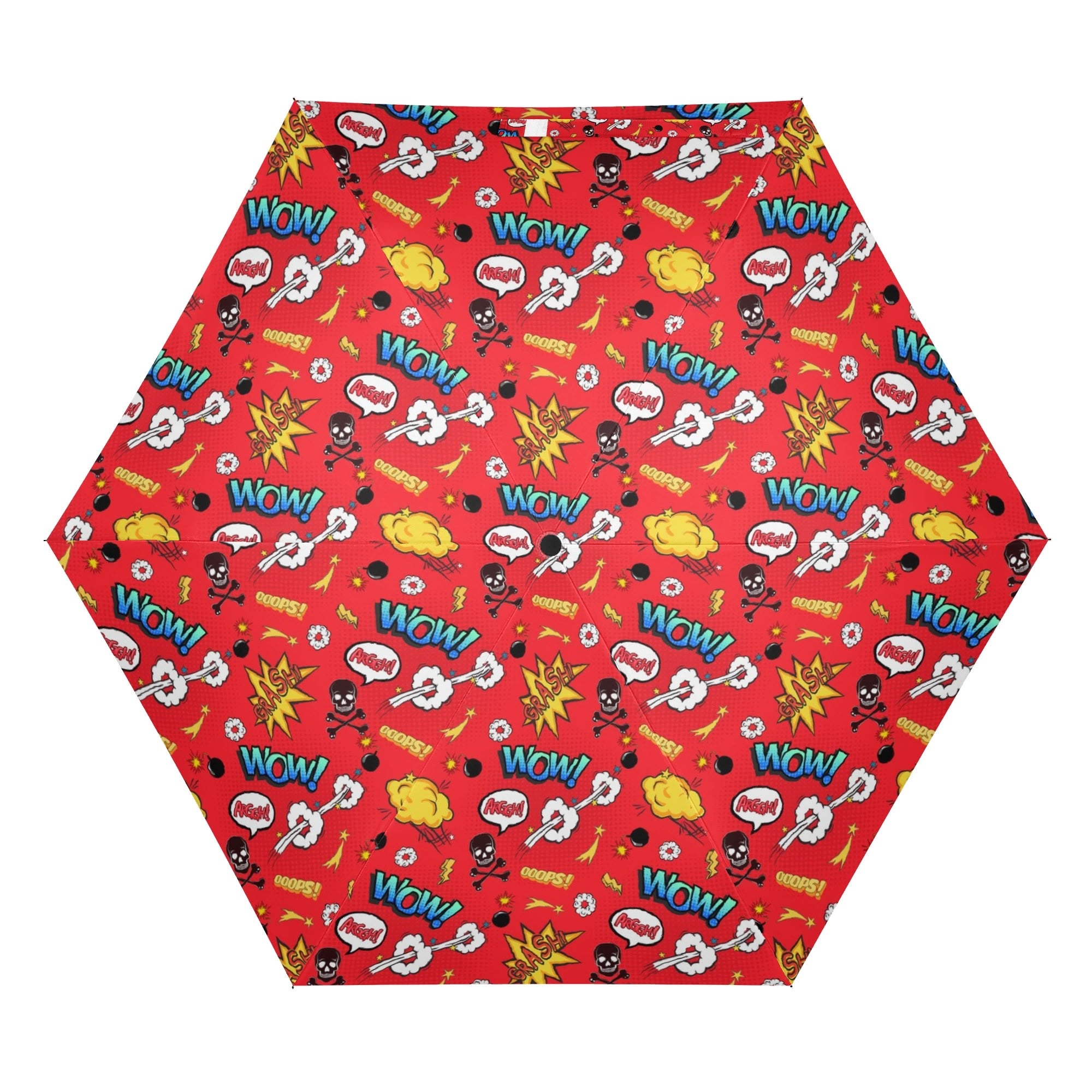 Comic Book Red Compact Automatic Umbrella Compact Automatic Umbrella comic Printed Offshore
