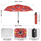 Comic Book Red Compact Automatic Umbrella Compact Automatic Umbrella comic Printed Offshore