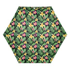 Frangipani Compact Automatic Umbrella Compact Automatic Umbrella Plants Printed Offshore