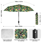 Frangipani Compact Automatic Umbrella Compact Automatic Umbrella Plants Printed Offshore