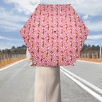 Cherry Ice Cream Compact Automatic Umbrella Compact Automatic Umbrella Food Printed Offshore