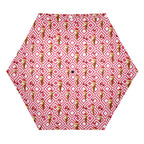 Cherry Ice Cream Compact Automatic Umbrella Compact Automatic Umbrella Food Printed Offshore