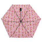 Cherry Ice Cream Compact Automatic Umbrella Compact Automatic Umbrella Food Printed Offshore