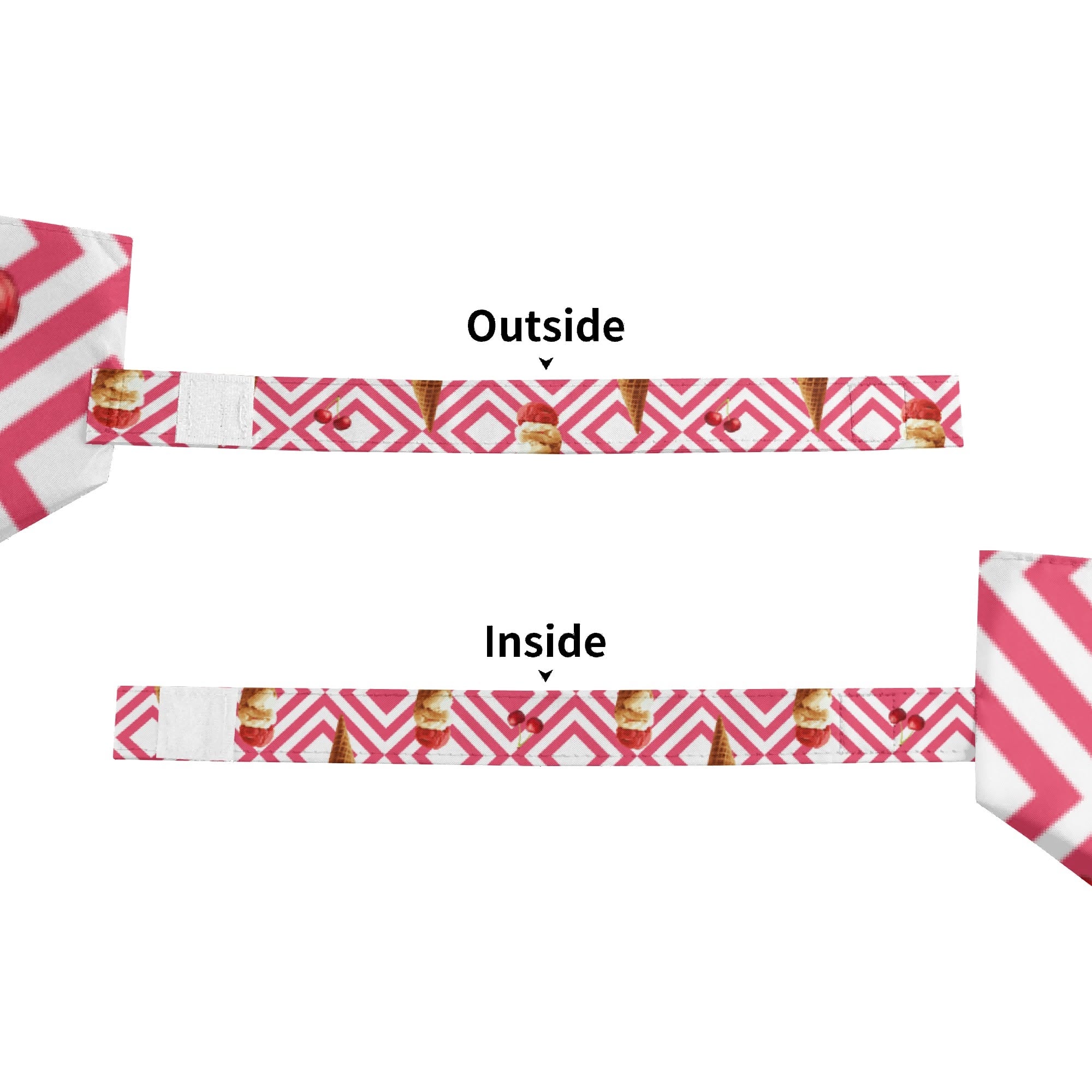Cherry Ice Cream Compact Automatic Umbrella Compact Automatic Umbrella Food Printed Offshore