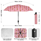 Cherry Ice Cream Compact Automatic Umbrella Compact Automatic Umbrella Food Printed Offshore